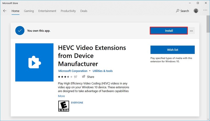 hevc codec free for windows 10